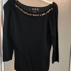 Black beaded shirt